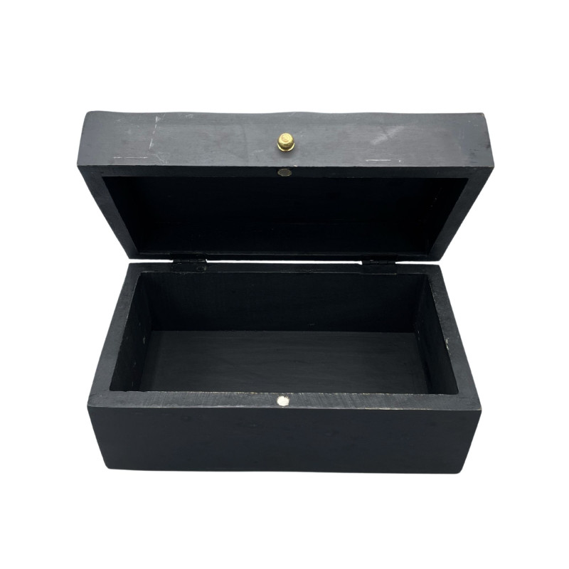Boîte multi-usages Vintage Deco - 22 x 12 x 10 cm - Tourbillons noirs