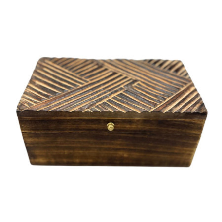 Boîte multi-usages Vintage Deco - 22 x 12 x 10 cm - Lignes antiques