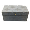 Boîte multi-usages Vintage Deco - 22 x 12 x 10 cm - Étoile grise