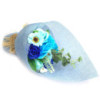 Bouquet de fleurs de savon sur pied - Bleu