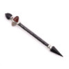 Baguette magique Shiva Lingam - Tourmaline noire et agate - Protection