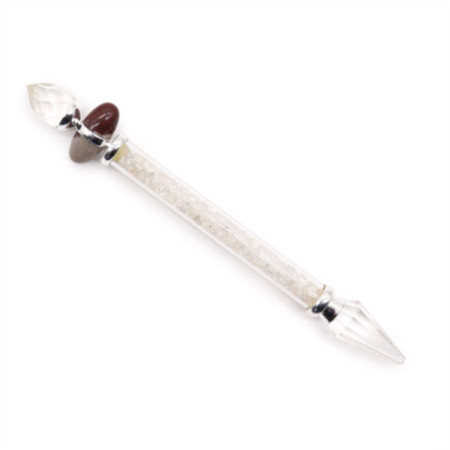 Baguette magique Shiva Lingam - Quartz rocheux - Sagesse