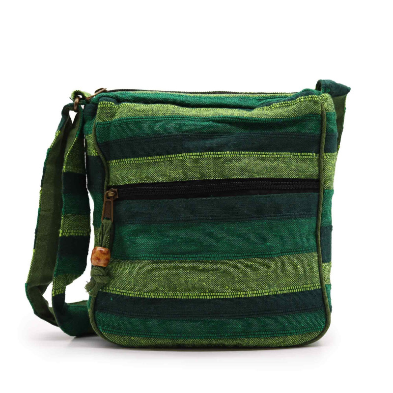 Grand sac bandoulière Népal (bandoulière réglable) - Vert forêt