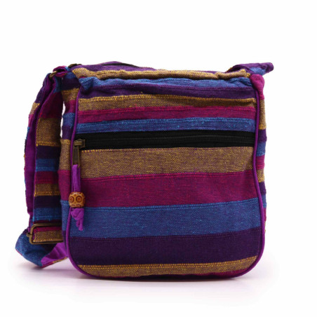 Grand sac bandoulière Népal (bandoulière réglable) - Fleurs sauvages