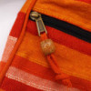 Grand sac bandoulière Népal (bandoulière réglable) - Orange lever de soleil