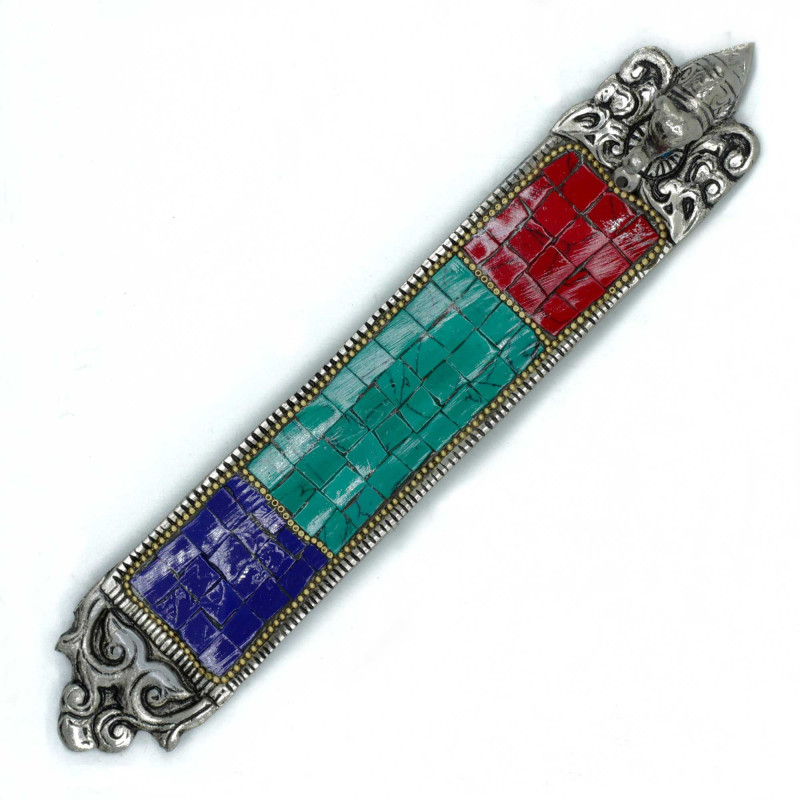 Porte-encens tibétain long éléphant