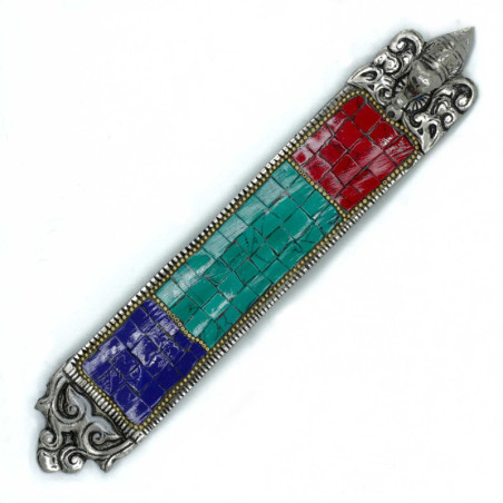Porte-encens tibétain long éléphant