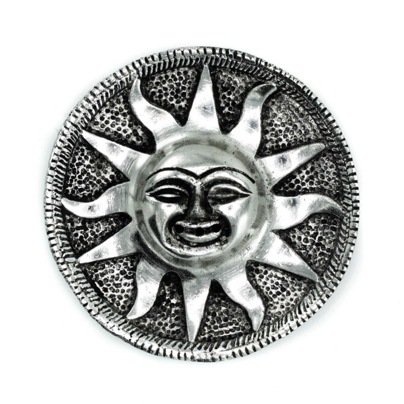 Porte-encens soleil en aluminium poli 9 m