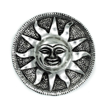 Porte-encens soleil en aluminium poli 9 m
