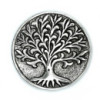 Porte-encens Arbre de vie en aluminium poli 10 cm