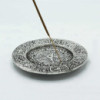 Porte-encens pentagone en aluminium poli 11,5 cm