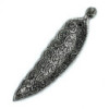 Porte-encens long en aluminium poli en forme de Bouddha 23 cm
