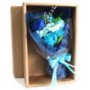 Bouquet de fleurs de savon pour les mains en boîte - Bleu