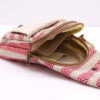 Sac bandoulière en coton naturel - Tan et rose
