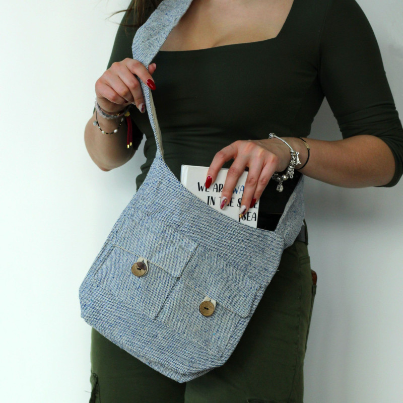 Sacs à deux poches aux tons naturels - Denim Comp - Moyen