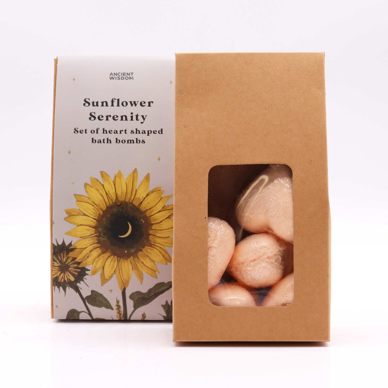Coffret cadeau cœur de bain Sunflower Serenity