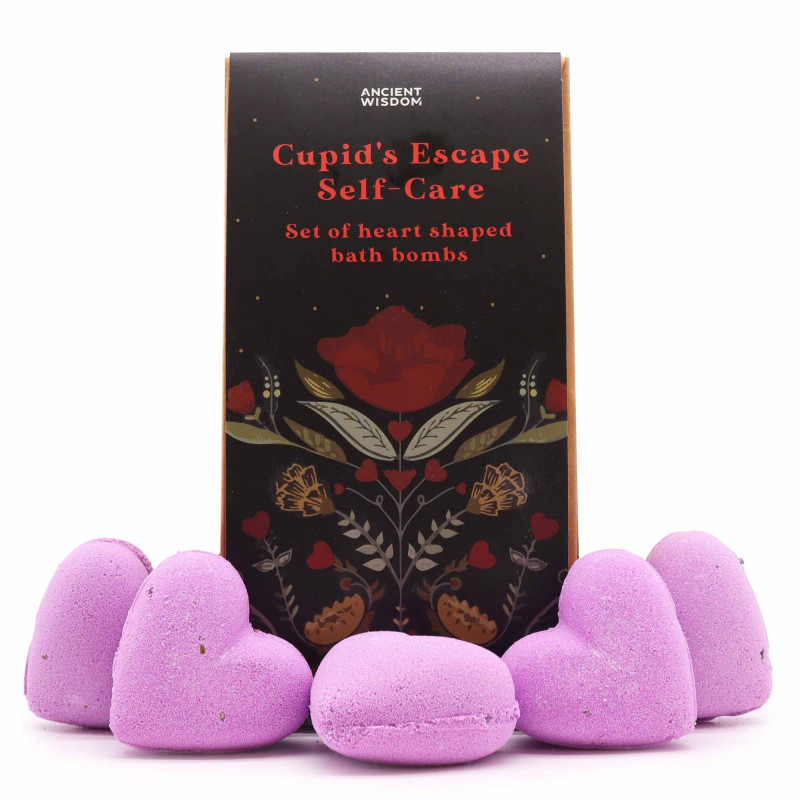 Coffret cadeau cœur de bain auto-soin Cupids Escape