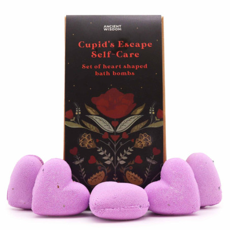 Coffret cadeau cœur de bain auto-soin Cupids Escape