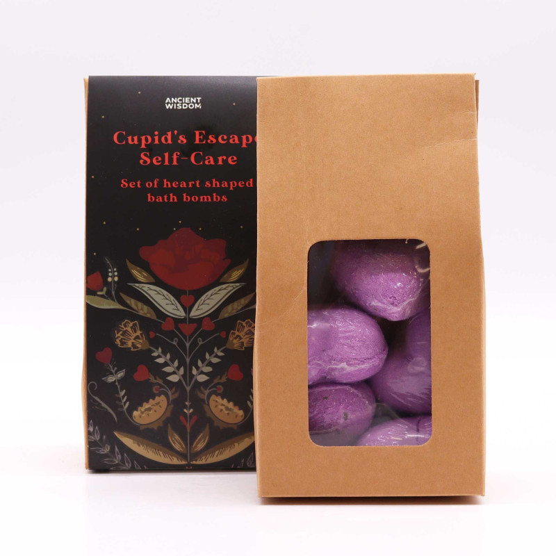 Coffret cadeau cœur de bain auto-soin Cupids Escape