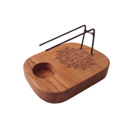 Chauffage Palo Santo - Bois de teck - Motif Mandala