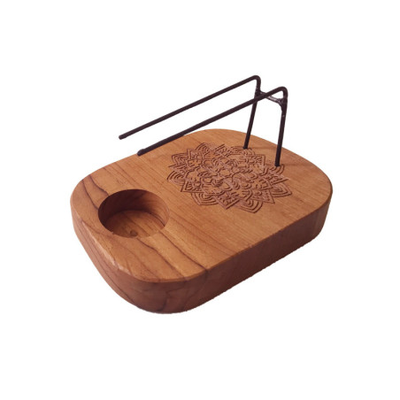 Chauffage Palo Santo - Bois de teck - Motif Mandala