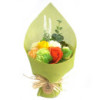 Bouquet de fleurs de savon sur pied - Vert Jaune - Spécial