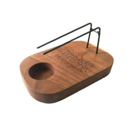 Chauffage Palo Santo - Bois de teck - Motif Arbre de Vie