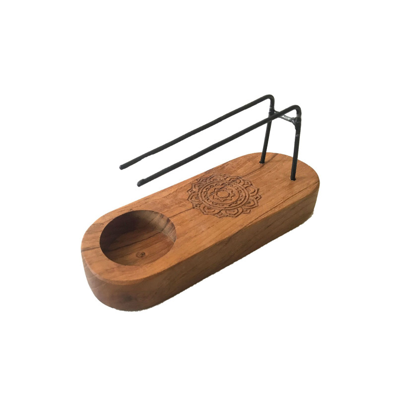 Petit radiateur Palo Santo - Bois de teck - Motif Mandala