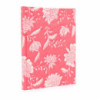 Cahiers à couverture en coton 20x15cm - 96 pages - Motif floral rose
