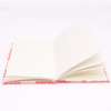Cahiers à couverture en coton 20x15cm - 96 pages - Motif floral rose