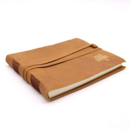 Carnet de croquis en cuir Golden Tree - 144 pages - 18x23cm