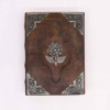 Livre Heafty Brown Tan - Décor Zinc Rose - 200 pages à bords frangés - 26 x 18 cm