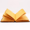 Livre Heafty Brown Tan - Décor Zinc Rose - 200 pages à bords frangés - 26 x 18 cm