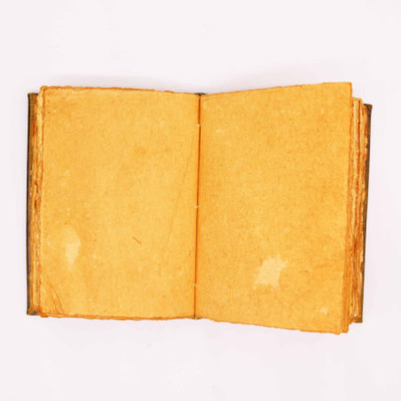 Livre Heafty Coffee Tan - Décor Hibou Zinc - 200 pages à bords frangés - 26 x 18 cm