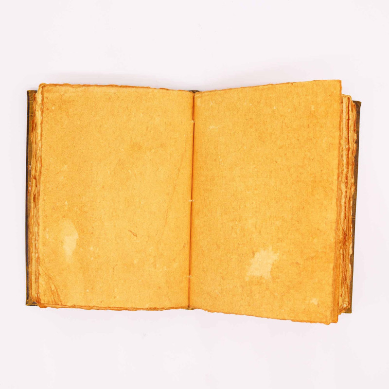 Livre Heafty Coffee Tan - Décor Hibou Zinc - 200 pages à bords frangés - 26 x 18 cm