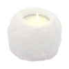 Bougeoir en cristal de roche de sel de l'Himalaya 600-800 g