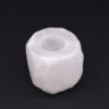 Bougeoir en cristal de roche de sel de l'Himalaya 600-800 g