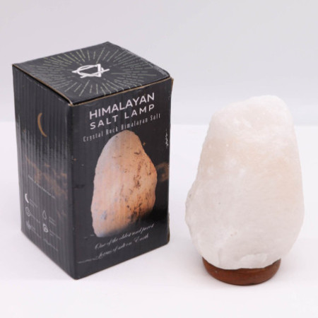 Lampe en cristal de roche de sel de l'Himalaya - et base environ 2-3 kg
