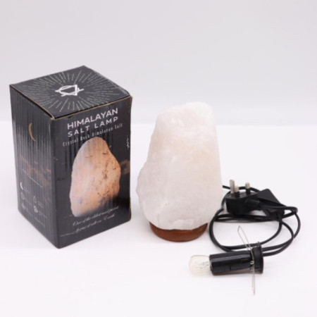 Lampe en cristal de roche de sel de l'Himalaya - et base environ 2-3 kg