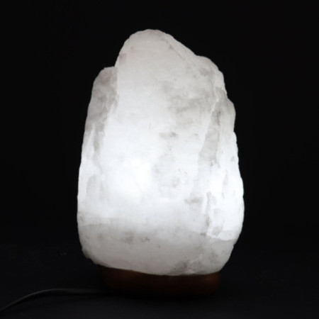 Lampe en cristal de roche de sel de l'Himalaya - et base environ 2-3 kg