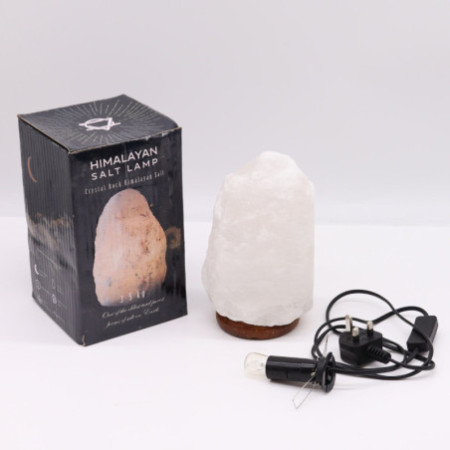 Lampe en cristal de roche de sel de l'Himalaya - et base environ 3-5 kg