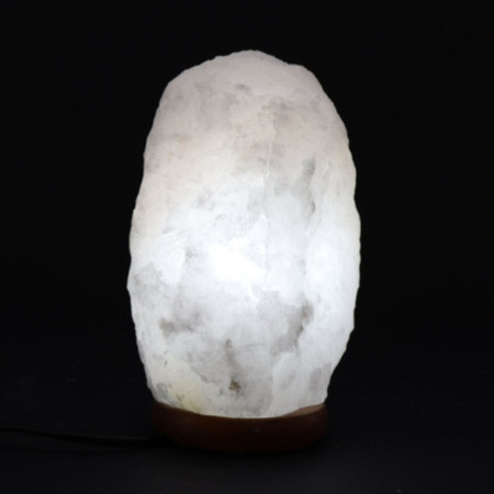 Lampe en cristal de roche de sel de l'Himalaya - et base environ 3-5 kg