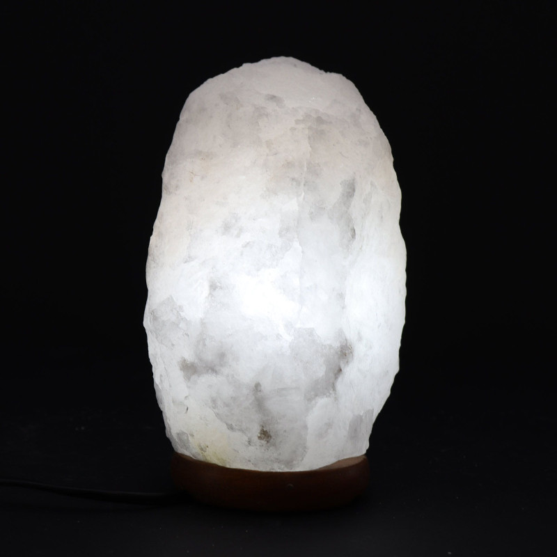 Lampe en cristal de roche de sel de l'Himalaya - et base environ 3-5 kg