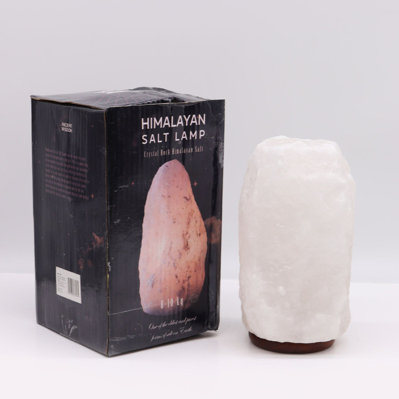 Lampe en cristal de roche de sel de l'Himalaya - et base environ 8-10 kg