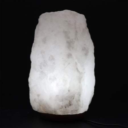 Lampe en cristal de roche de sel de l'Himalaya - et base environ 8-10 kg