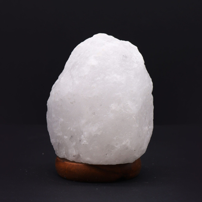 Lampe en cristal de roche de sel de l'Himalaya - environ 1,5 à 2 kg