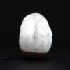 Lampe en cristal de roche de sel de l'Himalaya - environ 1,5 à 2 kg
