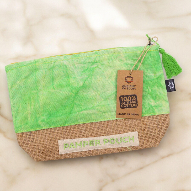 Pochette Pamper - Mother Earth Green - Délavage à la pierre