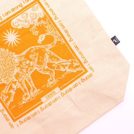 Sac fourre-tout Hop Hare - Je suis fort - Toile de coton 10 oz