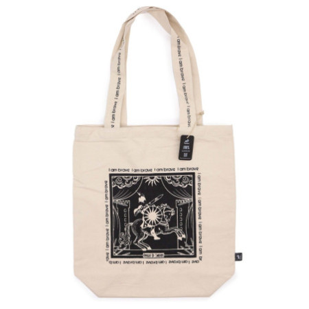 Sac fourre-tout Hop Hare - Je suis courageux - Toile de coton 10 oz
